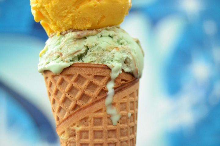 sprinkle covered ice cream
